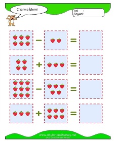 Çıkarma İşlemi Çalışma Sayfaları